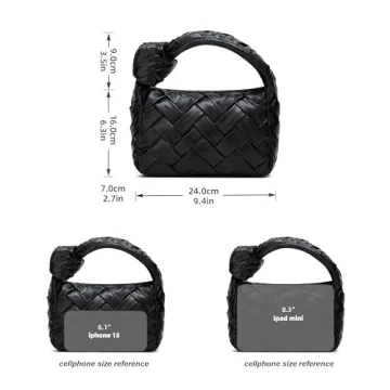 Chic Woven Hobo Bag for Women - Stylish Vegan Leather Purse