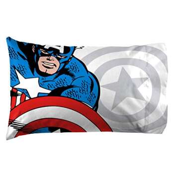 Jay Franco Marvel Avengers Comic Cool Queen Sheet Set - 4 Piece Set Super Soft and Cozy Kid’s Bedd...