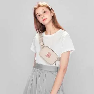 Gitus Belt Bag Fanny Pack Crossbody Bags with Initial Letter Patch Cute Stuff Birthday Gifts for Tee...