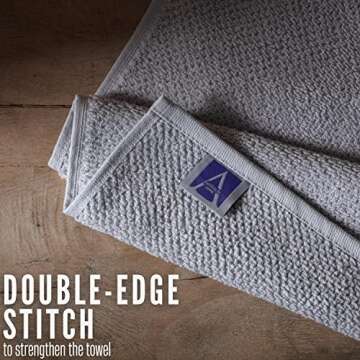 Soft & Fluffy Turkish Hand Towels - 4 Pack - Light Grey