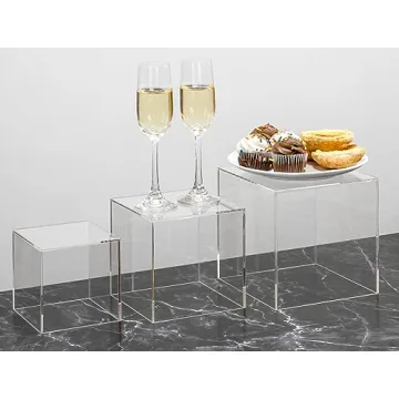 Stylish Acrylic Riser Cube Displays for Events and Decor