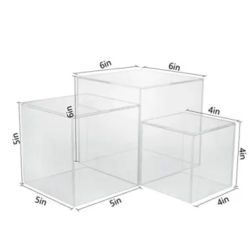 Stylish Acrylic Riser Cube Displays for Events and Decor