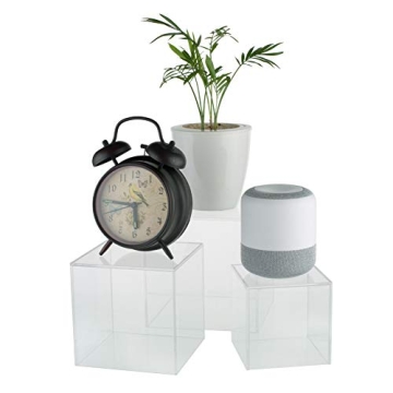 Stylish Acrylic Riser Cube Displays for Events and Decor