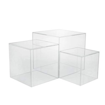 Stylish Acrylic Riser Cube Displays for Events and Decor