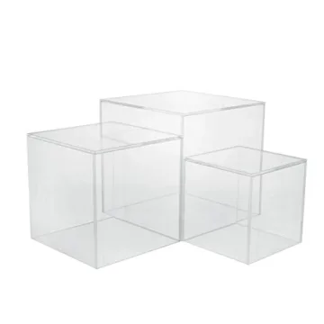 Stylish Acrylic Riser Cube Displays for Events and Decor