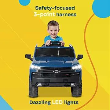 Kidzone Chevrolet Silverado Ride On Truck for Kids 3-6