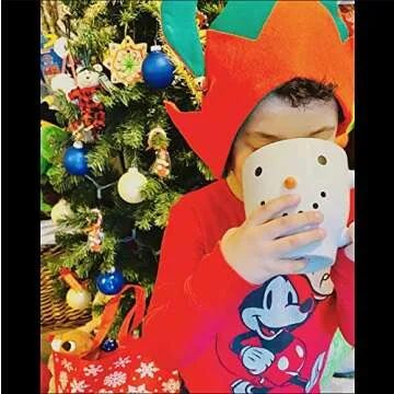 Funiverse 12 Pack Adult Christmas Elf Hats with Jingle Bells