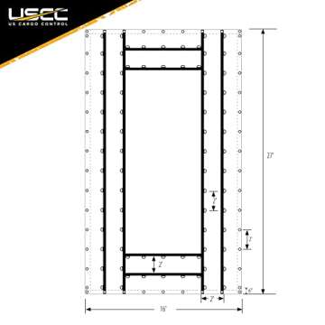 US Cargo Control Heavy-Duty Steel Tarp - 16 Foot x 27 Foot Flatbed Tarp - Black 18 Ounce PVC-Coated Polyester Waterproof Material - Protects Your Flatbed Trailer Cargo from Wind, Snow, Rain, and Sun