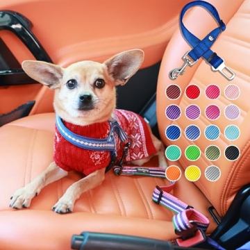 Blueberry Pet Dog Seat Belt - Stylish & Durable Travel Safety