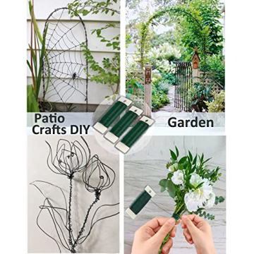 Zeanla Green Floral Wire for Wreaths and Crafts 118 Yards