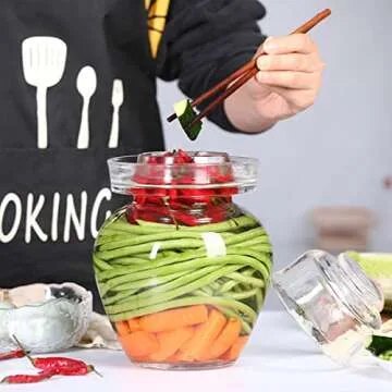 Aosnttol 2.5L Canning Jar for Pickles and Fermentation