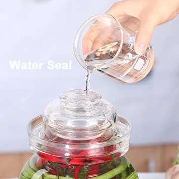 Aosnttol 2.5L Canning Jar for Pickles and Fermentation