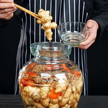 Aosnttol 2.5L Canning Jar for Pickles and Fermentation