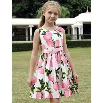 PrinceSasa Party Girls Toddler Summer Dresses, Stylish Comfort for Your Princess