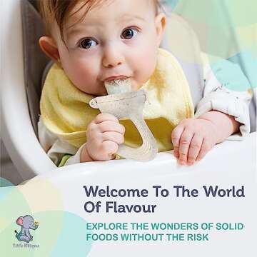 LittleWhispers Baby Fruit & Food Feeder Pacifier - Pacifier Feeders for Fresh Fruit or Frozen Breast...