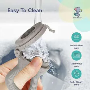 LittleWhispers Baby Fruit & Food Feeder Pacifier - Pacifier Feeders for Fresh Fruit or Frozen Breastmilk - Infant Teething Relief - Set of 2