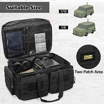 GOBUROS RC Storage Bag for 1/8 and 1/10 Cars