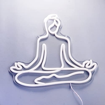 Yoga Fitness Neon Sign - LED Light for Meditation