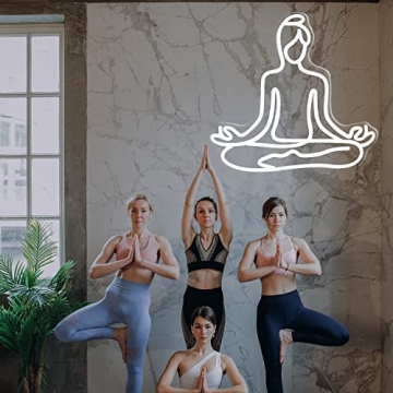 Yoga Fitness Neon Sign - LED Light for Meditation