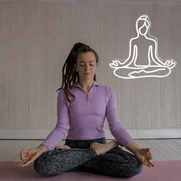 Yoga Fitness Neon Sign - LED Light for Meditation