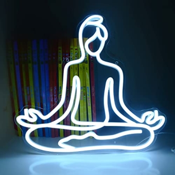 Yoga Fitness Neon Sign - LED Light for Meditation