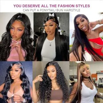 Lemoda 13x6 Straight Full Lace Wigs Human Hair Frontal Wigs 200% Density HD Transparent Lace Wig Pre Plucked Straight Lace front Human Hair Wigs for Black Women 24 inch Natural Color