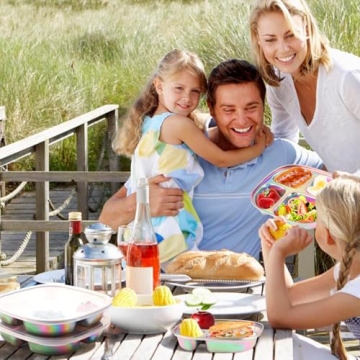 Bakpoco Kids Plates Stainless Steel | Fun & Safe Toddler Mealtime