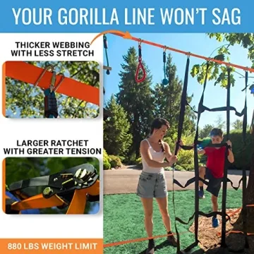 Hyponix Ninja Warrior Obstacle Course for Kids Outdoor Fun