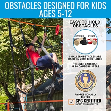 Hyponix Ninja Warrior Obstacle Course for Kids Outdoor Fun