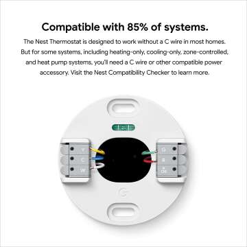 Google Nest Smart Thermostat - Programmable & Wifi Control