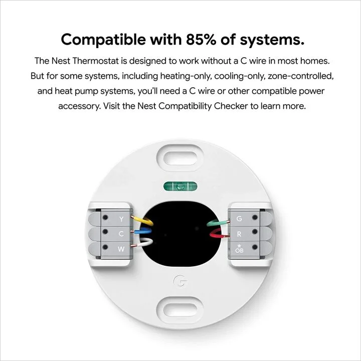 Google Nest Smart Thermostat - Programmable & Wifi Control