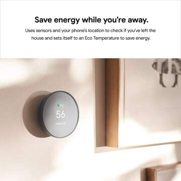 Google Nest Smart Thermostat - Programmable & Wifi Control