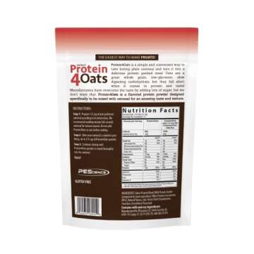 PEScience Select Protein4Oats, Strawberries & Cream - 20g Protein, 12 Servings, Gluten Free