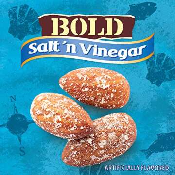 Blue Diamond Almonds Bold Variety Pack: Salt N' Vinegar, Habanero BBQ & Wasabi Flavors | 16 Oz Resea...
