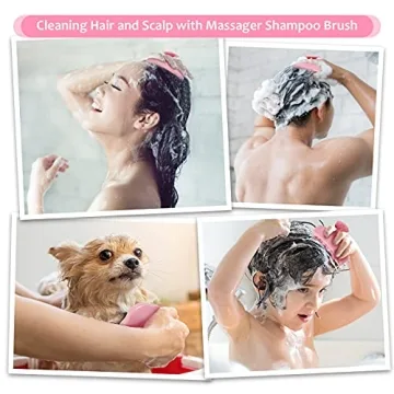 Silicone Hair Scalp Massager Brush for All Hair Types