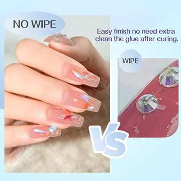 UNA GELLA Nail Art Rhinestone Glue Gel for Nail Art Nail Gem Glue Super Strong Adhesive for Nail Beads Stickers Stones Crystals Diamond Art Jewels 3D Decorations Nails Tools 30ML