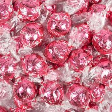 36 Pcs Pink Candy Strawberries & Cream Chocolate Truffles (1 lb)