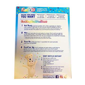 Pillsbury Funfetti Buttermilk Pancake And Waffle Mix Kit! Buttermilk Pancake & Waffle Mix With Candy...