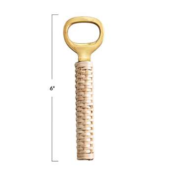 Creative Co-Op Brass Handle Bottle Opener (DF3548)
