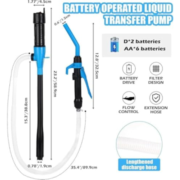 Battery-Operated Electric Siphon Pump for Easy Transfers