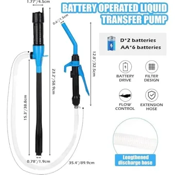 Battery-Operated Electric Siphon Pump for Easy Transfers