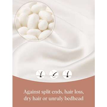 LILYSILK 100% Mulberry Silk Sleep Cap for Hair Care