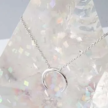 Honeycat Tiny Crescent Horn Necklace - Adjustable & Elegant