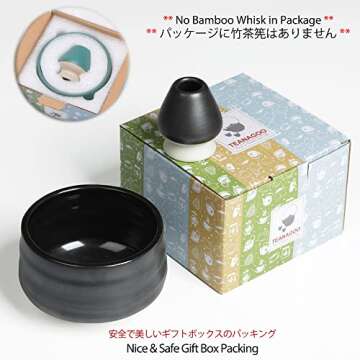 Authentic Japanese Matcha Bowl & Whisk Holder Set 18oz