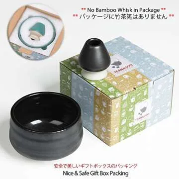 Authentic Japanese Matcha Bowl & Whisk Holder Set 18oz