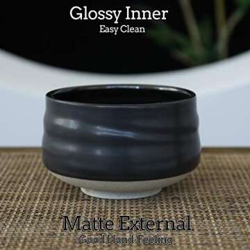 Authentic Japanese Matcha Bowl & Whisk Holder Set 18oz