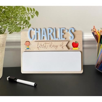 Personalized Back to School Sign for First and Last Day Memories