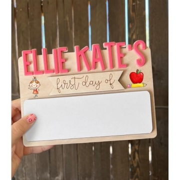 Personalized First Day of School Sign for Lasting Memories