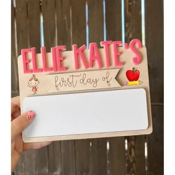 Personalized First Day of School Sign for Lasting Memories
