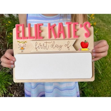 Personalized First Day of School Sign for Lasting Memories